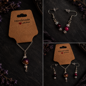 Fidget Necklace and Earrings set